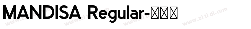 MANDISA Regular字体转换